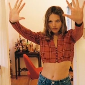 Zara Crop Top - Plaid NWT